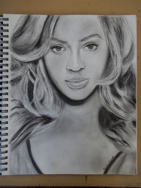 My Drawing Of Beyonce Celebrity Drawings Artwork Pictures Drawings