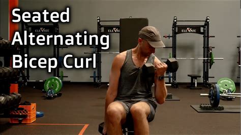 Seated Alternating Bicep Curls Youtube