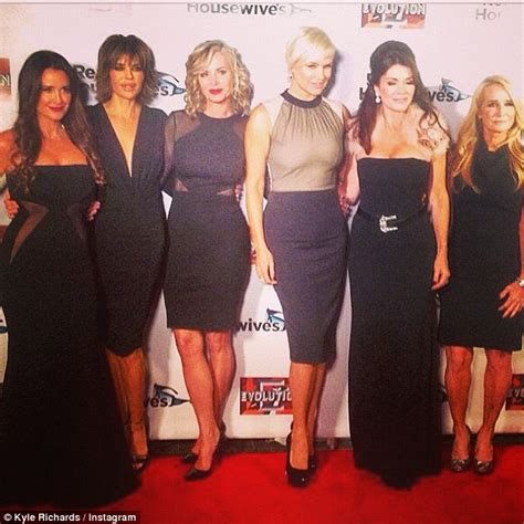 Real Housewives Of Beverly Hills Gang At Premiere Party Daily Mail Online