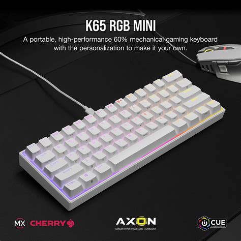 Corsair K65 Rgb Mini 60 Mechanical Gaming Keyboard Customisable Rgb