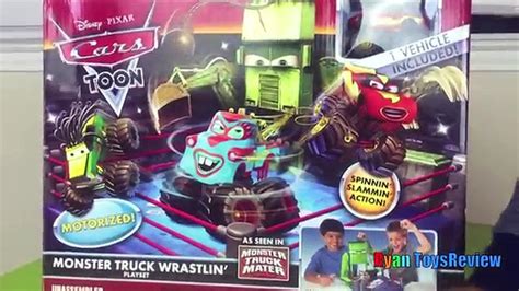 Disney Cars Toon Monster Truck Wrastlin Lightning Mcqueen Tow Mater