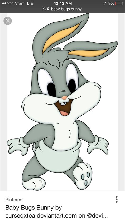 Pin By Patricia Acosta On Sketches Baby Bugs Bunny Baby Cartoon