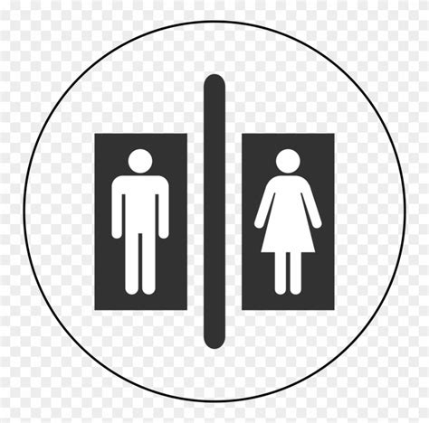 Unisex Public Toilet Bathroom Pictogram Restroom Symbol Free