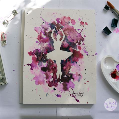 Am wochenende ist eine auswahl seiner werke in mitte zu sehen. Ballerina in Aquarell. Ein effektvolles Bild malen ...