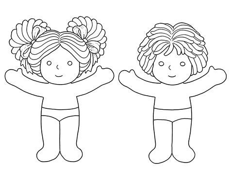 Paper Doll Colouring Pages Bamboletta Blog