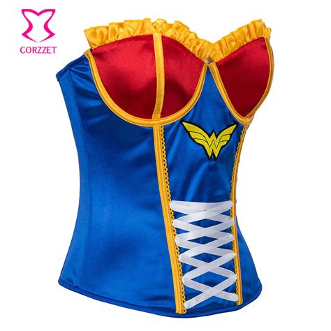 Sexy Wonder Woman Costume Corset Steampunk Corsets Bustiers Guangzhou Lingerie
