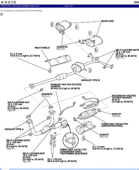 Honda Civic Exhaust System Diagram