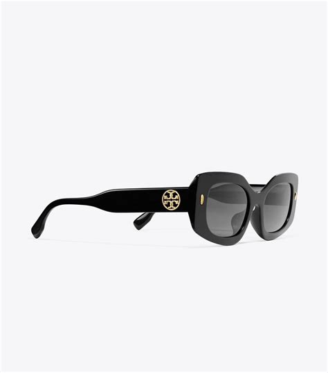 miller pushed rectangle sunglasses women s designer sunglasses and eyewear tory burch