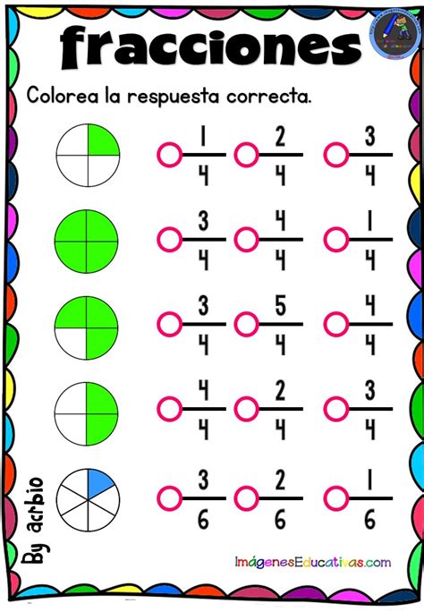 Actividades Para Trabajar Las Fracciones Imagenes Educativas