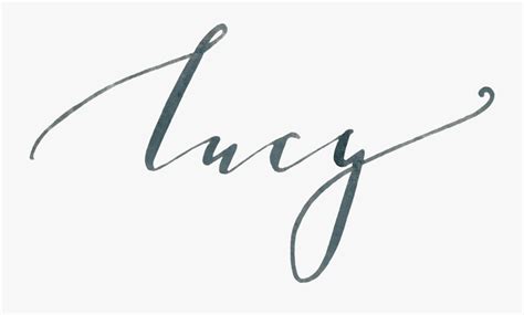 Lucy Wines Calligraphy Lucy Calligraphy Free Transparent Clipart