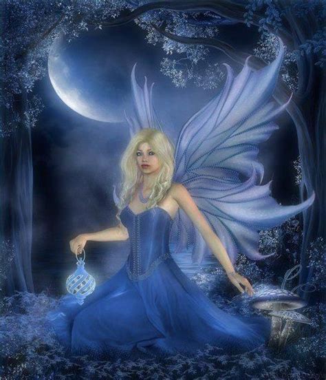 Blue Moon Fairy Fairy Myth Mythical Mystical Legend Elf Faerie Fae