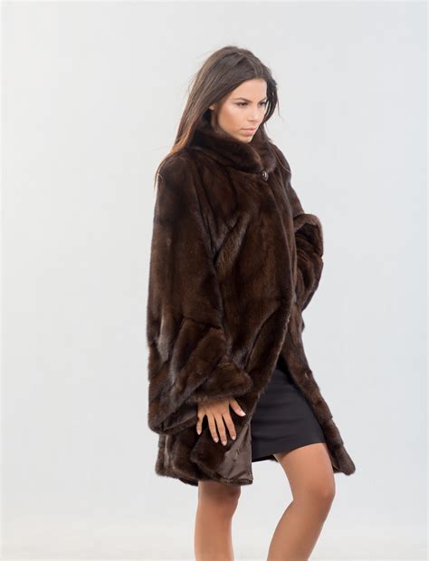 Dark Brown Mink Fur Jacket 100 Real Fur Coats And Accessories