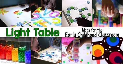 Play To Learn Preschool Light Table Teaching Treasure