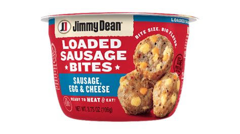 Sausage Egg And Cheese Loaded Sausage Bites Jimmy Dean Brand