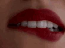 Sensual And Erotic Biting Lips Gif Telegraph