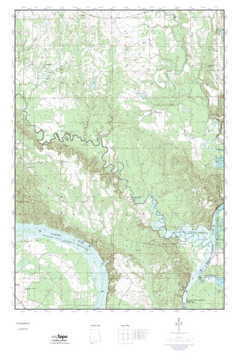 Mytopo Crumptonia Alabama Usgs Quad Topo Map