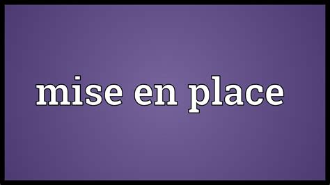 Mise En Place Meaning Youtube