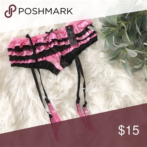 Ruffle Undergarment Pink And Black Super Cute Ruffle Detail Undergarment Nwt Native Intimates