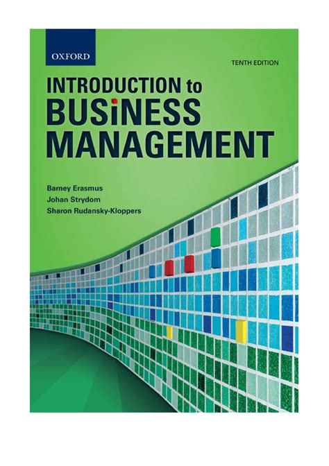Introduction To Business Management Mnb1501 Tenth Edition Mnb1501