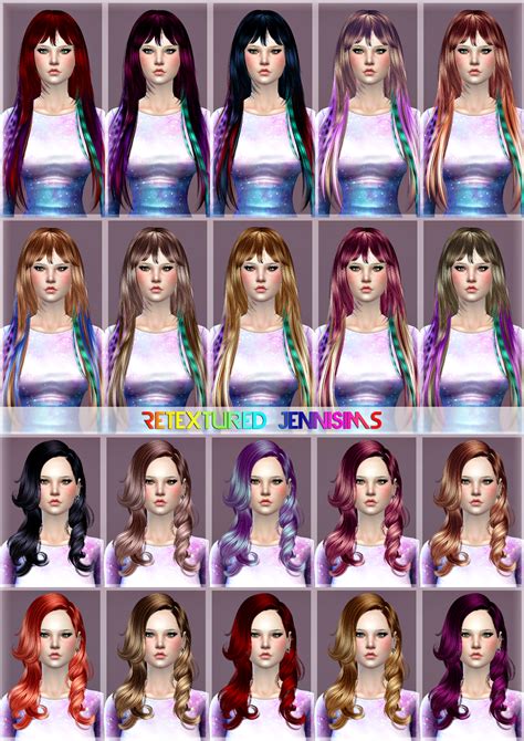 Downloads Sims Newsea Hit The Lights Bayou Newsea Shepherd Carly Hairs Retextures Jennisims