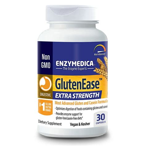 Enzymedica Glutenease Extra Strength Digestive Aid For Gluten And