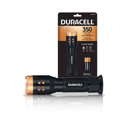 Duracell 350 Lumen Focusing Led Flashlight 3 Modes With Batteries 8166