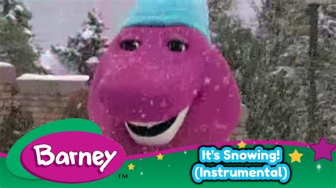 Barney Its Snowing Instrumental Youtube