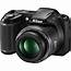 Nikon COOLPIX L340 Digital Camera Black 26484 B&ampH Photo Video