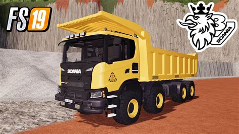 Fs19 Big Mining Tipper Scania Xt Mce Map Farming Simulator 19 Mods