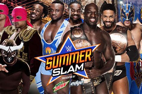 WWE SummerSlam 2015 Match Card Preview Fatal 4 Way Tag Title Match