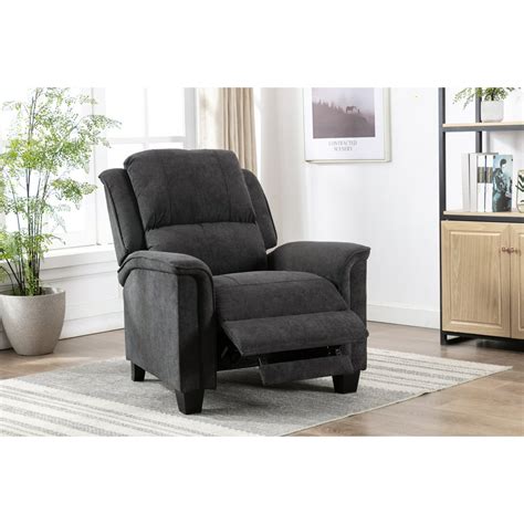Living Room Fabric Recliner Chair Adjustable High Back Comfortable