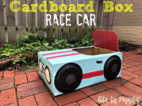 How To Make A Cardboard Box Car Life Is Poppin Cardboard Box Car