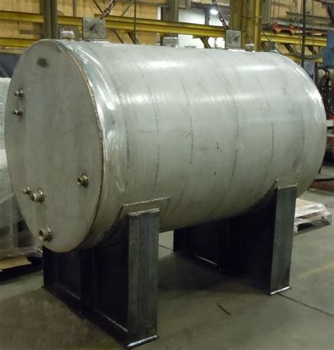 Stainless Steel Pressure Vessel Horizontal Holding Tank Bepeterson