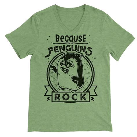 Penguins T Shirt Penguint Shirt Because Penguins Rock Etsy