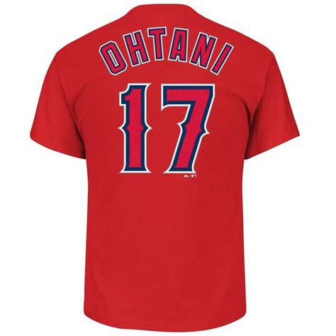 Shohei Ohtani Los Angeles Angels Youth Mlb 17 Player Name And Number T