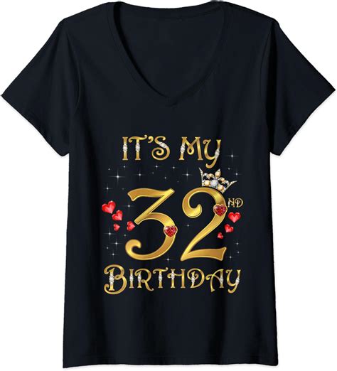 Womens Its My 32nd Birthday 32 Years Old 32nd Birthday