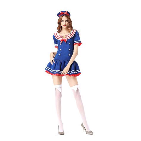 Women Sexy Fancy Uniform Adult Sailor Costume Sexy Cute Sailor Costume Nautical Marine Navy