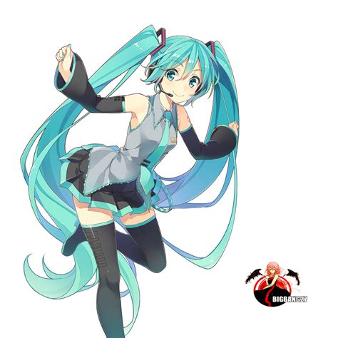 Hatsune Miku Vocaloid Render 18 Png By Bigbang27 On Deviantart