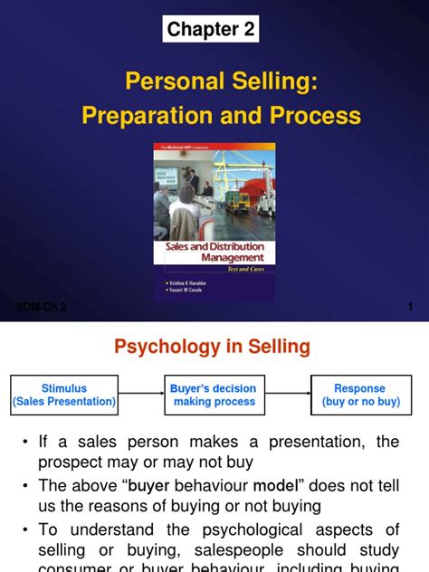 Personal Selling Process Ppt Consumer Behaviour Sales
