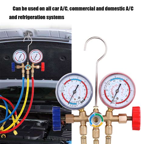 R134a Air Conditioning Refrigerant Manifold Gauge Set With 15m