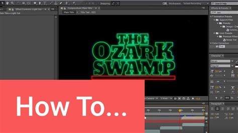 How To Create 80s Inspired Titles In After Effects Tutorial Youtube