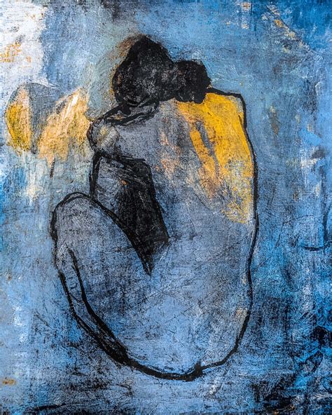 Picasso Blue Nude Art Print Canvas Print Fine Art Etsy