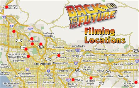 Back To The Future Filming Locations Clickable Map