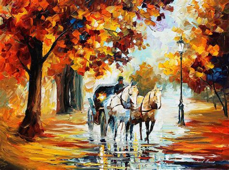 Fall Journey Palette Knife Oil Painting On Canvas By