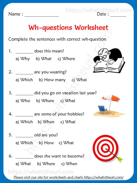 Wh Questions Worksheets For Intermediate Worksheet 1 Your Home Teacher