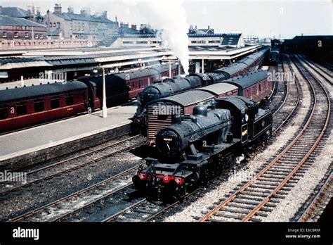 Original British Railways Steam Locomotives 46497 And 46160 During The