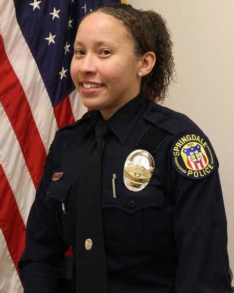 Reflections For Police Officer Kaia Lafay Grant Springdale Police