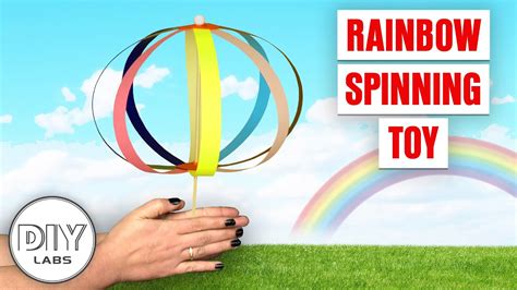 Rainbow Spinning Toy Diy Labs Youtube