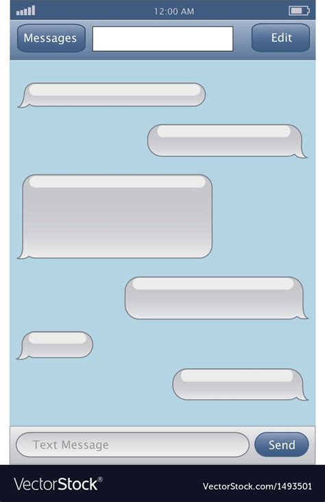 Chat Template Royalty Free Vector Image Vectorstock Affiliate Royalty Template Chat