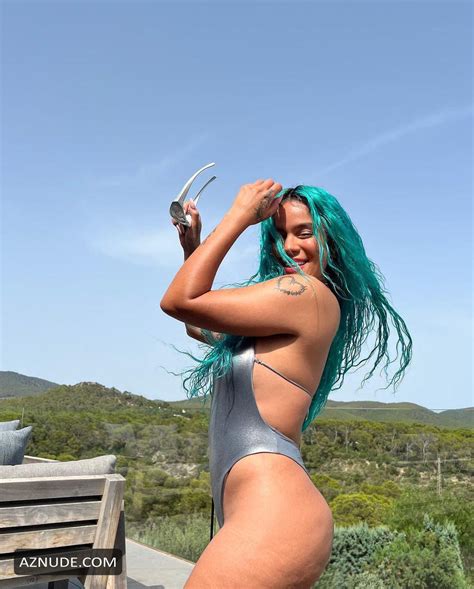 Karol G Sexy Silver Swimsuit Photos For Her Social Media Aznude